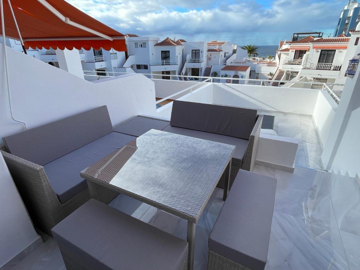 Appartamento Luxury Diamond - Ocean View, Big Terraces, Air Con, Wifi Los Cristianos  Esterno foto