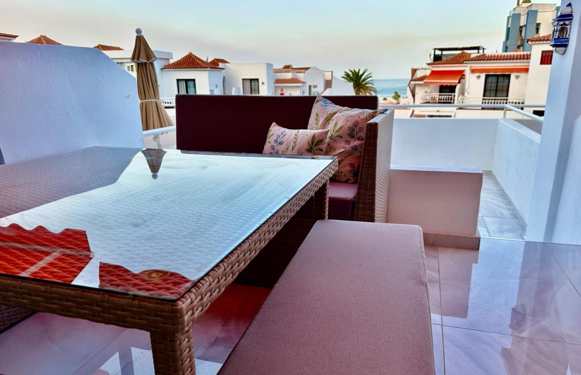 Appartamento Luxury Diamond - Ocean View, Big Terraces, Air Con, Wifi Los Cristianos  Esterno foto