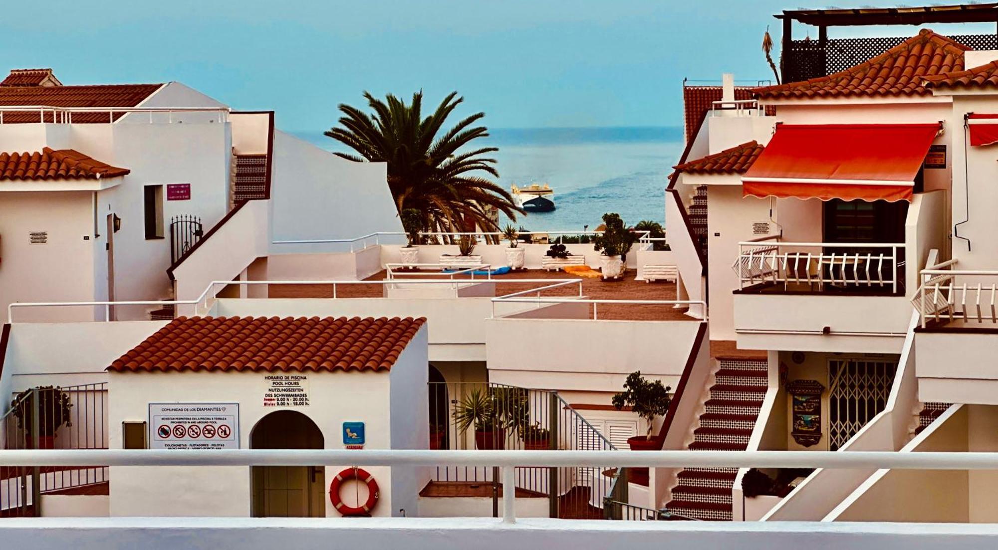 Appartamento Luxury Diamond - Ocean View, Big Terraces, Air Con, Wifi Los Cristianos  Esterno foto